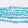 AAA Sky Apatite 5mm-8mm Faceted Heart Briolette Beads | 8inch Strand | Sea Blue Apatite Semi Precious Gemstone Briolette for Jewelry Making - Image 2