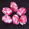 Pink Opal Oval Loose Cabochon | SYNTHETIC Pink Opal Gemstone Cabs | AAA+ Peruvian Pink Opal Semi Precious Gemstone Loose Oval Cabochon Lot