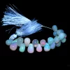 AAA+ Ethiopian Opal Teardrop Briolette, Welo Fire Opal Gemstone Teardrop Briolette Beads | Natural Ethiopian Welo Fire Opal Gemstone Drops - Image 3