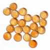 Natural Citrine Gemstone 4mm Round Cabochon | Citrine Semi Precious Gemstone Flat Back Smooth Cabochon | Citrine Loose Gemstone Cabochon - Image 3