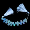 AAA+ Ethiopian Opal Teardrop Briolette, Welo Fire Opal Gemstone Teardrop Briolette Beads | Natural Ethiopian Welo Fire Opal Gemstone Drops