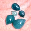 AAA+ Extremely Rare Grandidierite Gemstone 10mm-18mm Pear Cabochon Lot | Natural Grandidierite Semi Precious Gemstone Smooth Flat Back Cabs - Image 3