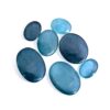 Extremely Rare Grandidierite Gemstone 8mm-14mm Oval Cabochon Lot | Natural AAA+ Grandidierite Semi Precious Gemstone Smooth Flat Back Cabs - Image 3