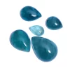 AAA+ Extremely Rare Grandidierite Gemstone 10mm-18mm Pear Cabochon Lot | Natural Grandidierite Semi Precious Gemstone Smooth Flat Back Cabs