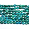 AAA Chrysocolla Gemstone 8x10mm Faceted Oval Beads | Natural Chrysocolla Semi Precious Gemstone Oval Loose Beads for Jewelry | 7inch Strand