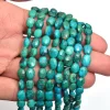 AAA Chrysocolla Gemstone 8x10mm Faceted Oval Beads | Natural Chrysocolla Semi Precious Gemstone Oval Loose Beads for Jewelry | 7inch Strand - Image 3