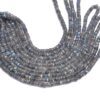 AAA+ Labradorite 4mm-5mm Smooth Heishi / Spacer Beads | 16inch Strand | Natural Labradorite Blue Fire Semi Precious Gemstone Tyre Rondelle - Image 3