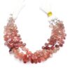 AAA+ Andesine Gemstone 6x9mm-7x10mm Smooth Pear Briolette Beads | Natural Rare Andesine Semi Precious Gemstone Loose Briolettes | 8" Strand - Image 4