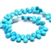 AAA+ Sleeping Beauty Turquoise 7x5mm Pear Faceted Briolette Beads | 8inch Strand | Natural Blue Turquoise Semi Precious Gemstone Loose Beads - Image 2