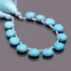 AAA+ Turquoise Gemstone Briolettes, Turquoise 10mm Heart, Natural Turquoise Faceted Semi Precious Gemstone Beads, Arizona Turquoise Layout