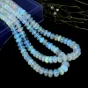 HUGE SIZE AAA+ Ethiopian Opal Multi Fire 7mm-10mm Faceted Rondelle Beads | 16" Strand | Natural Ethiopian Welo Opal Precious Gemstone Beads - Image 2