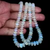 HUGE SIZE AAA+ Ethiopian Opal Multi Fire 7mm-10mm Faceted Rondelle Beads | 16" Strand | Natural Ethiopian Welo Opal Precious Gemstone Beads - Image 3