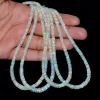 High Fire AAA+ Ethiopian Opal 4mm-6mm Heishi Faceted Beads | 16" Strand | Ethiopian Welo Opal Precious Gemstone Wheel / Disc / Spacer Beads - Image 6