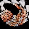 AAA Mexican Fire Opal Gemstone Smooth Pear Briolette Beads | 8inch Strand | Fire Opal Semi Precious Gemstone Loose Briolettes for Jewelry