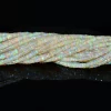 High Fire AAA+ Ethiopian Opal 4mm-6mm Heishi Faceted Beads | 16" Strand | Ethiopian Welo Opal Precious Gemstone Wheel / Disc / Spacer Beads - Image 4