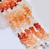 AAA Mexican Fire Opal Gemstone Smooth Pear Briolette Beads | 8inch Strand | Fire Opal Semi Precious Gemstone Loose Briolettes for Jewelry - Image 2