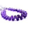 AAA+ Amethyst Smooth Teardrop Beads | Gemstone 6x9mm-7x10mm Drops 7inch Strand | Amethyst Semi Precious Gemstone Loose Beads for Jewelry - Image 4