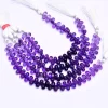 AAA+ Amethyst Smooth Teardrop Beads | Gemstone 6x9mm-7x10mm Drops 7inch Strand | Amethyst Semi Precious Gemstone Loose Beads for Jewelry - Image 3