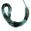 AAA+ Emerald 3mm Gemstone Smooth Rondelle Beads | 16" Strand | Natural Multi Emerald Precious Gemstone Beads Strand for Jewelry Making - Image 2