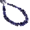 Natural Blue Sapphire Pear Faceted Briolettes | 10inch Strand | AAA+ Multi Blue Sapphire Gemstone Faceted Briolette Loose Beads for Jewelry - Image 5