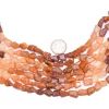 AAA Sunstone 10mm-14mm Faceted Nugget Beads | Multi Sunstone Gemstone Step Cut Tumbled | Natural Semi Precious Rare Beads for Jewelry Making - Image 2