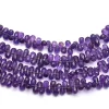 AAA+ Amethyst Gemstone 6x4mm Faceted Teardrop Briolette Beads | 8inch Strand | African Amethyst Semi Precious Gemstone Teardrop Briolettes - Image 3