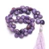 AAA+ Charoite Gemstone 10mm Faceted Heart Briolette Beads | 8" Strand | Purple Charoite Semi Precious Gemstone Loose Briolettes for Jewelry