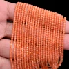AAA+ Fiery Sunstone 2mm-3mm Micro Faceted Rondelle Beads | 13" Strand | Natural Sunstone Semi Precious Gemstone Loose Beads for Jewelry - Image 3
