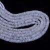 Rainbow Moonstone 5mm-6mm Heishi Faceted Beads | Gemstone Tyre Rondelle 13" Strand | Natural Blue Fire White Rainbow Moonstone Spacer Beads - Image 5