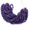 AAA+ Amethyst Gemstone Pear Briolette Faceted Beads | 16" Strand | Natural Amethyst Semi Precious Gemstone 5x7mm-7x11mm Loose Fancy Beads - Image 5