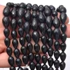 AAA+ Black Onyx Gemstone 12mm-16mm Teardrop Faceted Briolettes | Natural Black Onyx Straight Drill Semi Precious Gemstone Drops | 6" Strand - Image 3