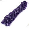AAA+ Amethyst Gemstone Heart Briolette Faceted Beads | 16" Strand | Natural Rare Amethyst Semi Precious Gemstone 7mm-9mm Loose Fancy Beads - Image 2