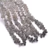 AAA+ Grey Moonstone 6x8mm Teardrop Briolette Beads | 7inch Strand | Natural Moonstone Semi Precious Gemstone Faceted Drops Shaded Strand