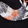 AAA+ Multi Moonstone 7mm-8mm Heishi Beads | 16inch Strand | Natural Moonstone Semi Precious Gemstone Tyre Rondelle / Spacer / Wheel Beads - Image 2