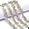 AAA+ Grey Moonstone Gemstone Faceted Nugget Beads | Natural Moonstone Semi Precious Gemstone Step Cut Fancy Tumbled Beads | 8inch Strand - Image 2