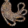 AAA+ Gold Rutilated Quartz 6mm-11mm Rondelle Faceted Beads | 8inch Strand | Golden Rutile Gemstone Loose Faceted Beads for Jewelry Making - Image 3