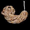 AAA+ Gold Rutilated Quartz 6mm-11mm Rondelle Faceted Beads | 8inch Strand | Golden Rutile Gemstone Loose Faceted Beads for Jewelry Making - Image 2
