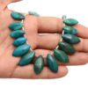AAA+ Chrysocolla Gemstone 20mm-25mm Smooth Marquise Fancy Loose Beads | Natural Chrysocolla Semi Precious Gemstone Briolette Rare Beads - Image 2