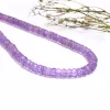 AAA+ Pink Amethyst Faceted 4mm-6mm Rondelle Beads | 13inch Strand | Natural Pink Amethyst Semi Precious Gemstone Beads for Jewelry Making