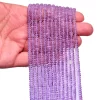 AAA+ Pink Amethyst Faceted 4mm-6mm Rondelle Beads | 13inch Strand | Natural Pink Amethyst Semi Precious Gemstone Beads for Jewelry Making - Image 4