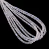 AAA+ Blue Fire Moonstone Gemstone 4mm-5.50mm Rondelle Faceted Beads | 13inch Strand | Natural White Rainbow Moonstone Gemstone Loose Beads - Image 3