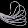 AAA+ Blue Fire Moonstone Gemstone 4mm-5.50mm Rondelle Faceted Beads | 13inch Strand | Natural White Rainbow Moonstone Gemstone Loose Beads