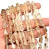AAA+ Gold Rutilated Quartz 11mm-13mm Faceted Nugget Beads | Golden Rutile Step Cut Tumbled | Natural Semiprecious Gemstone Beads for Jewelry - Image 2