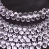 Rose Quartz Hydro Gemstone 7x5mm Faceted Teardrop Briolette Beads | Rose Color Quartz Semiprecious Gemstone Briolette Drops Bead | 7" Strand - Image 2
