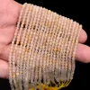 AAA+ Gold Rutilated Quartz 3mm-4mm Gemstone Round Faceted Beads | 13inch Strand | Natural Golden Rutile Semi Precious Gemstone Loose Beads - Image 2