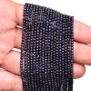 Natural Blue Sapphire Gemstone 2mm-3mm Micro Faceted Rondelle Beads | 13inch Strand | Blue Sapphire Precious Gemstone Loose Roundel Beads - Image 2