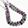 AAA+ Rare Ruby Zoisite 6x6mm Faceted Square Briolette Fancy Beads | Natural Ruby Zoisite Semi Precious Gemstone Loose Beads | 7inch Strand - Image 2