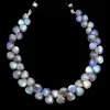 AAA+ Labradorite Moonstone 6mm-8mm Smooth Heart Briolette Beads | Natural High Quality Labradorite Fire Semi Precious Gemstone | 8" Strand