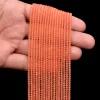 AAA+ Cherry Quartz 3mm Micro Faceted Rondelle Beads | 13inch Strand | Natural Cherry Quartz Semi Precious Gemstone Loose Beads for Jewelry - Image 3