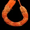 Natural AAA+ Red Coral 2mm-3mm Micro Faceted Beads | 13inch Strand | Multi Coral Semi Precious Gemstone loose Rondelle Beads for Jewelry - Image 4